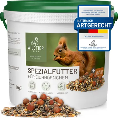 Produktbild von Spezialfutter für Eichhörnchen 1kg – Artgerecht & Regional