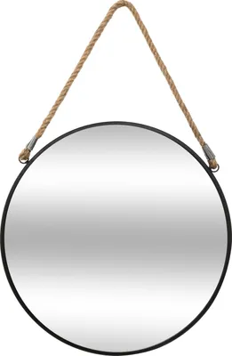 Produktbild von Spiegel "seil" schwarz d55cm  - Atmosphera créateur d'intérieur