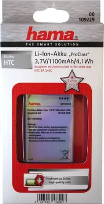 Produktbild von Hama 00109229, 1100 mAh, GPS/PDA/Mobile phone, Lithium-Ion (Li-Ion), 1 Stück