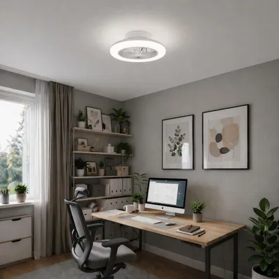 Produktbild von LED-Ventilator, Ø 42 cm, 2700 lm, 2700-6500 K, dimmbar, weiß