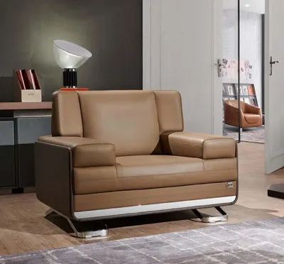 Immagine prodotto di Poltrona in ecopelle nera, comfort di seduta moderno ed elegante