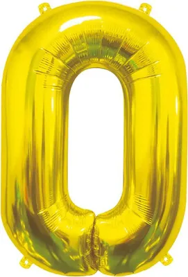 Zdjęcie produktu dla Balon foliowy B&C Cyfra 0, złota, 85 cm