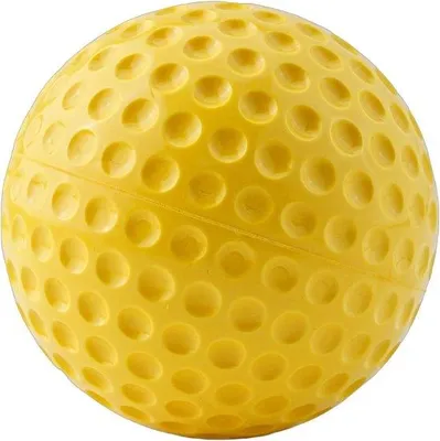 Productafbeelding van Oefen honkballen - Slagballen Polyurethan- Honkbal training - Kuiltjes gevormd - 9 inch - Felgroen