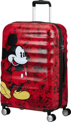 Zdjęcie produktu dla AMERICAN TOURISTER Wavebreaker Disney Spinner 67/24 TSA DISNEY FL Mickey Comics czerwony