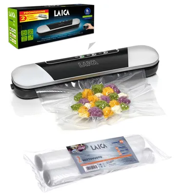 Zdjęcie produktu dla Laica PZ20100, Czarny, 0,6 mbar, Pieczęć próżniowa, Plastik, Przyciski, 90 W