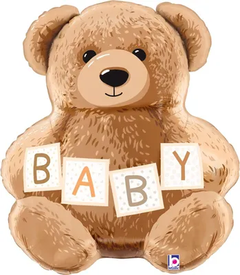 Produktbild von Shape Folienballon "Baby Teddy Bär" | 61 cm