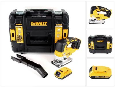 Zdjęcie produktu dla Wyrzynarka akumulatorowa DeWalt DCS 334 NT 18V bezszczotkowa + 1x akumulator 2.0Ah + TSTAK - bez ładowarki