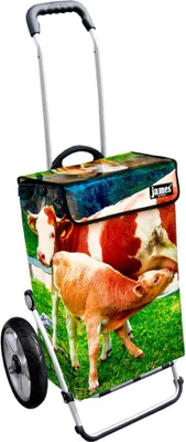 Produktbild von James Einkaufstrolley - MUKULI - stabiler Einkaufswagen mit individuellem Design - einfarbig: grün in Ausführung: Royal-Leichtraeder