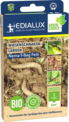 Produktbild von Edialux Nematoden T-Bag Felti gegen Wiesenschnakenlarven 50 m²
