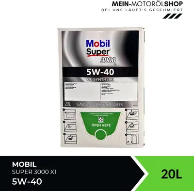 Produktbild von Mobil Super 3000 X1 5W-40 20 Liter BAG-IN Box
