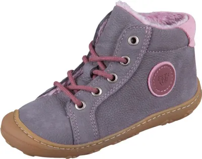 A single child's boot is shown against a white background.