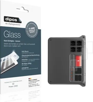 Image de 2x Protection ecrán pour DJI Power 2000 mat Verre souple Film Protecteur 9H dipos