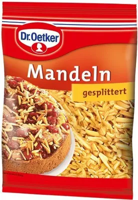 Zdjęcie produktu dla Dr Oetker Migdały w kawałkach, opakowanie 5 sztuk (5 x 100 g)