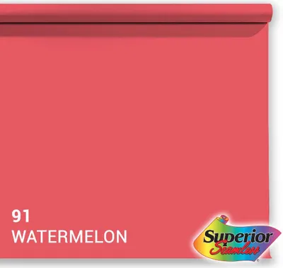 Produktbild von Vorgesetzter Hintergrundpapier 91 Wassermelone 1,35 x 11 m