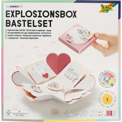 Produktbild von Folia 11610, Geschenkverpackungsbox, Mehrfarbig, Abbildung, Papier, Liebe