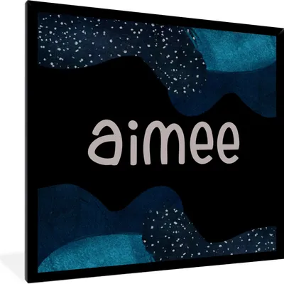 Produktbild von MuchoWow® Gerahmtes Poster Aimee - Pastell - Mädchen 40x40 cm - Poster mit Schwarzem Bilderrahmen Wandposter Rahmen Foto Bilder - Mit Rahmen - Wanddekoration Schlafzimmer
