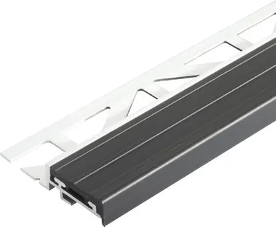 Produktbild von Treppenstufenprofil Dural Durastep Aluminium Länge 100 cm Höhe 9 mm