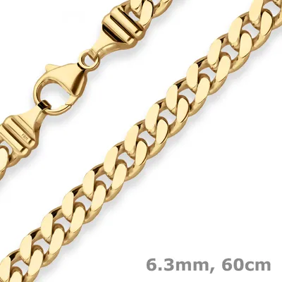 6-3mm-Panzerkette-aus-333-Gelbgold-60cm