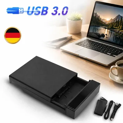 Produktbild von USB 3.0 Externe Festplattengehäuse 2.5/3.5 Zoll SATA SSD HDD Festplatten Case