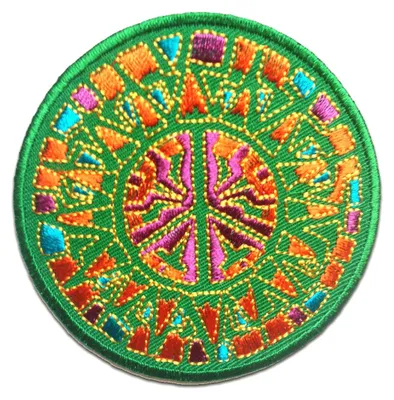 Obrázok produktu pre Peace Frieden - Záplata, nažehľovačka, nažehľovací obrázok, nášivka, nažehľovačka, veľkosť: Ø 7,7 cm