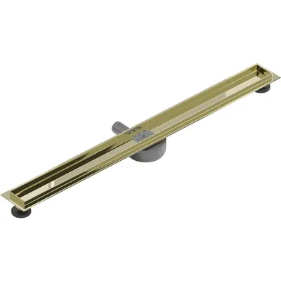 Produktbild von Mexen Flat 360 Abdeckung für lineare Duschabläufe 90 cm, Gold - 1540090