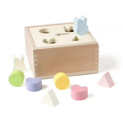 Productafbeelding van CLASSIC WORLD Vormensorteerder van hout voor kinderen, 10 stuks.