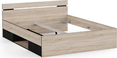 Immagine prodotto di Calicosy - Letto 160x200 cm 2 cassetti e 1 nicchia L164,5 cm - MICHIGAN