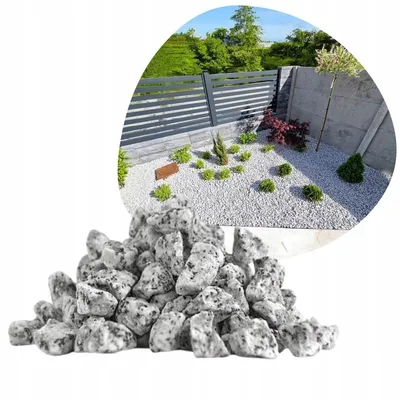 Produktbild von Granit Splitt DALMATINER 16–32 mm 5 kg – Grauer Zierstein für Garten & Wege, Dekostein, Gartenstein