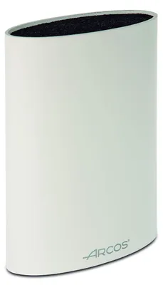Messerblock oval, für Messer bis 20 cm, 220x160x65 mm, weiß
