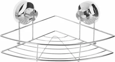 Obrázok produktu pre Rohové police 5five Simply Smart Metal 22 x 22 x 11,5 cm s prísavkami Kúpeľňa a sprcha