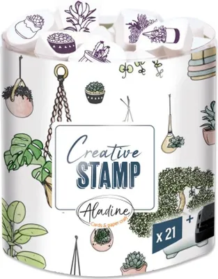 Image de Tampons créatifs - Plantes, 21 pièces