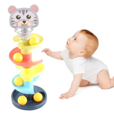 Produktbild von Ball Drop Tower Spielzeug,Bälle Tower Spielzeug,Kinder Ball Tower Spielzeug,Baby Ball Tower Spielzeug,Lernspielzeug