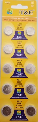 Produktbild von 10x AG 10 Uhrenbatterie 390 389 für Armbanduhr Knopfzelle SR 1130 V390 LR 1131
