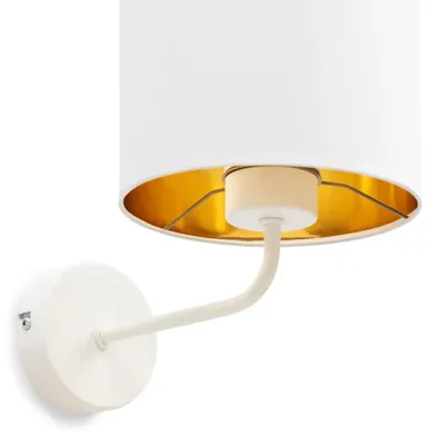 Obrázok produktu pre Nástenná moderná lampa VESPILLO - biela / zlatá