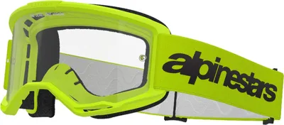 Produktbild von Alpinestars Vision 3 Wordmark Motocross Brille, gelb, Einheitsgröße