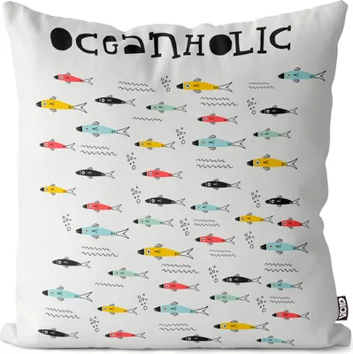 Produktbild von VOID Fische See Meer Fischschwarm Kissenbezug Kissenhülle Sofakissen Kissen Deko Outdoor-Kissen Dekokissen