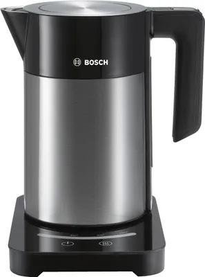 Image de Bouilloire électrique sans fil Bosch TWK7203 Touch Control 1850 W Noir Acier inoxydable