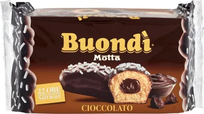 Produktbild von Motta Buondì Cioccolato Snack Dolce da forno con farcitura al cioccolato Süßer Snack n mit Schokoladenfüllung ( 6 x 46g ) 276g