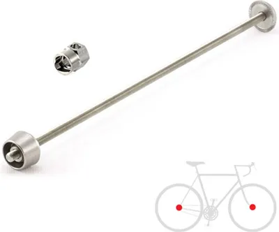 Produktbild von Pitlock Set 15, Universalachse, kürzbar, PITLOCK, silber