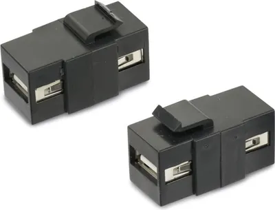 Image de RED4POWER Module encastrable KM-UU-S, USB-A, noir