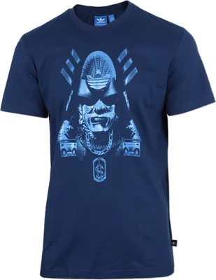 Produktbild von adidas Herren Shirt Superstar Street Tee blau Gr.S (S19243)