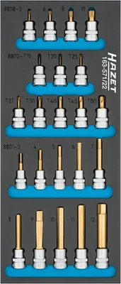 Produktbild von HAZET 163-571/22, 22 Stück(e)