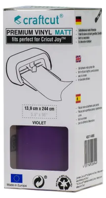 Produktbild von craftcut® Premium Plotterfolie matt 06 VIOLET 13,9 x 244 cm