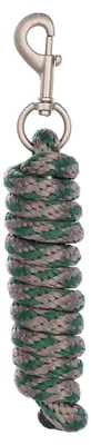 Führstrick für Pferd, 200 cm, Panikhaken, grau-grün