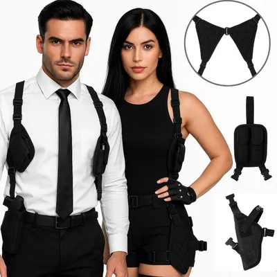 Produktbild von Taktisches Polizei Schulterholster Schwarz inkl. Pistole