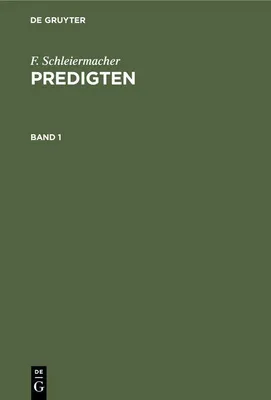 Produktbild von F. Schleiermacher: Predigten. Band 1