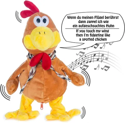 Productafbeelding van Dansende Kip Knuffeldier met Muziek en Geluid - Zingt en Beweegt