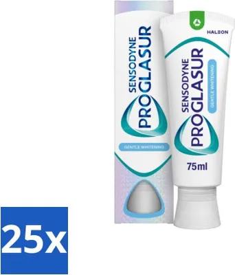 Produktbild von Sensodyne - Zahnpasta - Proglasur Sanftes Aufhellen - Stärkung des Zahnschmelzes - 75 ml - Vorteilspack - 25 Stücke