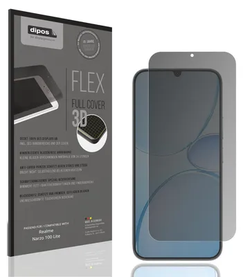 Produktbild von Full Cover Privacy Blickschutzfolie für Realme Narzo 100 Lite Folie Anti-Shock