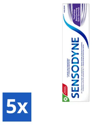 Productafbeelding van 5 x Sensodyne Tandpasta voor tandvleesbescherming - 75 ml - Voordeelverpakking - 5 stuks